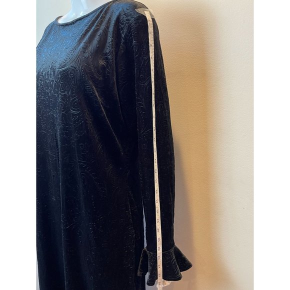 New York Company Womens Paisley Jacquard Print Dress CN140054 Black Size XXL - Picture 4 of 9